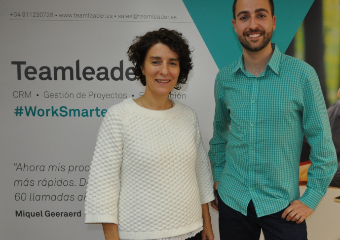 María Abad y Oliver Gómez durante la jornada